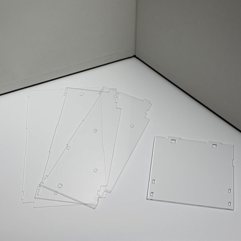 LBASE Acrylic Dust Cover for 5th Display Stand Base, Wireless Light Sets & Dust Proof for Gundam RG/HG/SD Models, No Model, No Wireless Transmitter (-Dust Proof) - Image 4